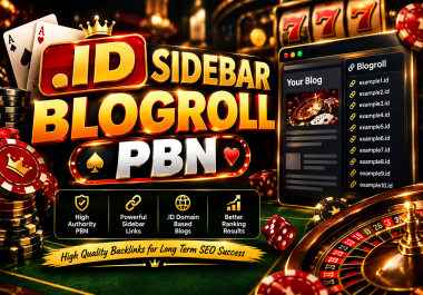 PowerFul 40 INDONESIAN. ID SIDEBAR/BLOGROLL PBN High DA/DR Indexable Domains