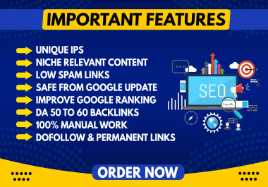 HIGH QUALITY DRIPFEED 100 DA 50+ DR 20+ CONTEXTUAL DOFOLLOW PERMANENT BACKLINKS