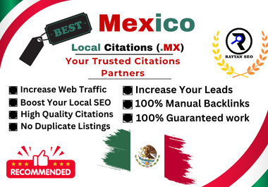 I Will Build Live Mexico Local Citation Backlinks to Boost Local SEO Rankings