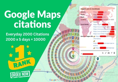 I will do 20,000 Google Maps Citations to Boost Your GMB Local SEO Ranking