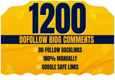 Get Rank your website 1200 Blog Comment SEO Backlinks