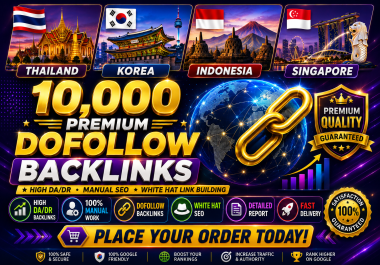 Premium 10,000 Dofollow Backlinks with DA50+ Authority BUY 2 GET 1 FREE