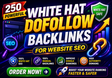 Premium 250 SEO Backlinks Package - High DA Dofollow Links