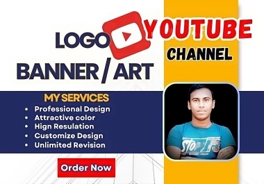 I will design perfect Logo and Attractive Banner for YouTube