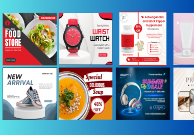 I will design Custom Product Ads for Instagram & Facebook - Boost Sales with Stunning Visuals