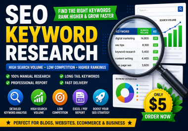 I Will Do Professional SEO Keyword Research for Your Website or Blog