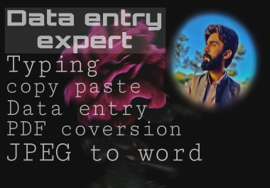 I will do data entry for you and will be your virtual assistant