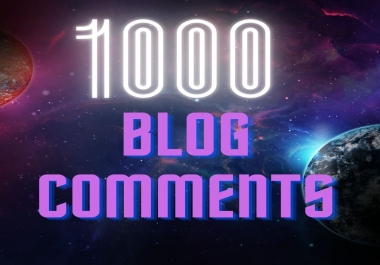 I will make high authority Do-Follow Blog Comments Backlinks