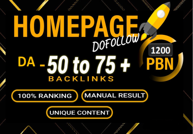 1200 Unique Domain Permanent PBN backlinks - Homepage Top quality domain Links DA 50+