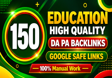 150 EDU Backlinks From TOP Universities Education Domains sites