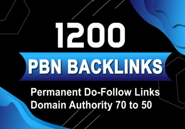 1200 Unique Domain Permanent PBN backlinks - Homepage Top quality domain Links DA 50+