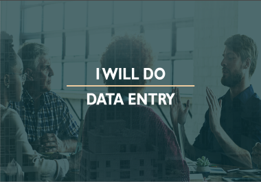 I will do Data Entry, Copy Paste and Web Search