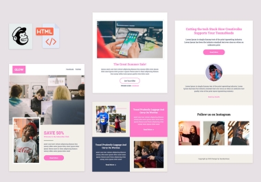 I will convert psd,  jpg,  png,  pdf,  ai to HTML email newsletter