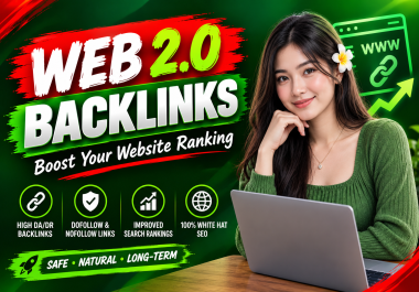 Get premium quality 120 Web 2.0 backlinks