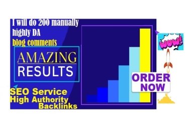 I will do 200 manually highly da blog comments backlinks