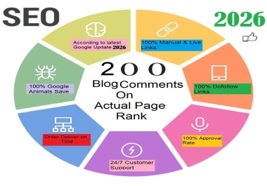 I will do 200 Blog comment backlinks high TF CF DA PA