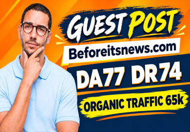 Write And Publish Guest Post on Beforeitsnews. com Website DR 74