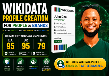 Get Personal,  Business,  Company,  or Brand Listed on Wikidata. org
