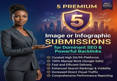 5 Image or Infographics Submission Backlinks On High DA PA Sites