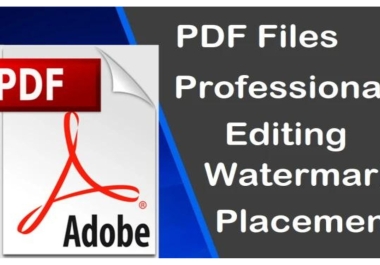 I will remove watermark from you data pages