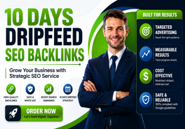 10 Days Dripfeed SEO Plan 1000 High-Quality Backlinks to Your Ranking website
