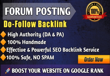 50 High DA Forum Posting Backlinks DoFollow Links for Fast Google Ranking 2026