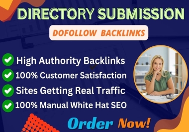 Provide 300 Directory Submission High Quality Dofollow Backlinks for Website Rank