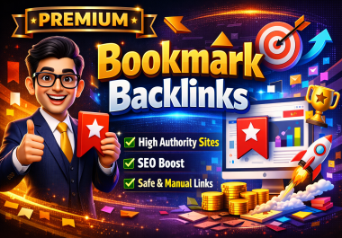 Create 400 Dofollow Bookmark Backlinks DA70+ High Authority Manual Google Safe