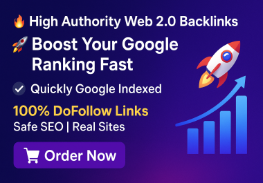 Premium 300 Web 2.0 High Quality DA70+ Permanent SEO Backlinks to Boost Ranking