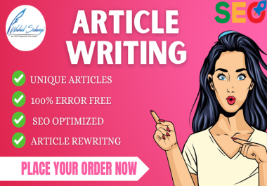I will do article writing and content rewriting 2023