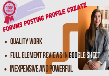 I will 50 build manual unique forum posting on high authority SEO forum posting backlinks