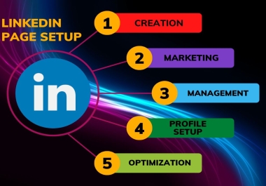 I will create Linkedin Account & Business Page as professional & Marketing