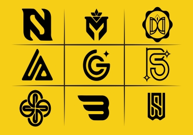 I will do modern minimalist immaculate line art text or badge logo design