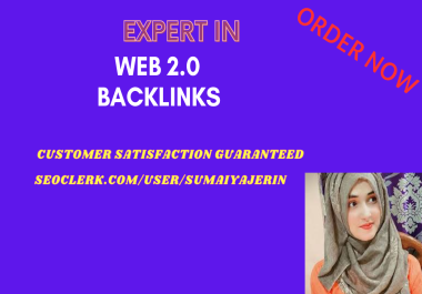 Rank top of google with high DA Web 2.0 backlinks.
