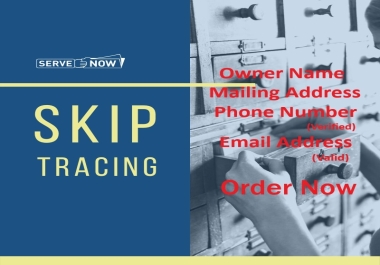 I will provide best skip tracing for real estate,  bulk skip tracing, llc skip tracing