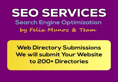 200 Web Directory Submissions & 3000 SEO Backlinks