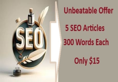 Get 5 Unique SEO Articles on Your Topic of Choice