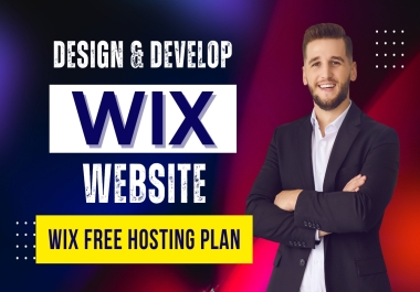 Design & develop Wix website with free Wix hosting plan
