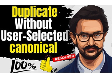 Fix DUPLICATE without userselected canonical page indexing issues, technical SEO