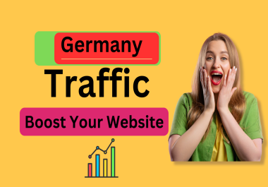 Germany 100000+ Real Organic Web Traffic to your website/Google analytics safe