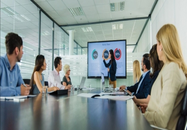 Write your speech,  presentation with Us