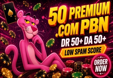 50 Premium. com PBN DR 50+ DA 40 to 50+ with Low Spam Score