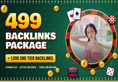 499 Backlinks Package With 1000 2nd Tier Backlinks for Stronger SEO