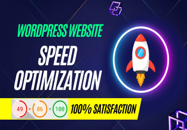 I will make your website faster than ever Full Speed Optimization