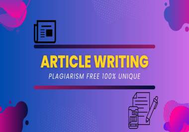 I will write a article writing for 600-700 words