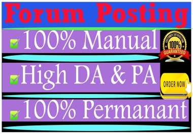 I will provide 50 forum posting from high traffic website