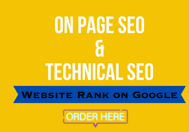 On page SEO and Technical SEO for Your WordPress Websites