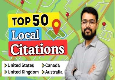 Top 50 Local Citations in CANADA to Rank Higher on Google