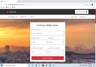 Real Estate Website using PHP & MYSQL