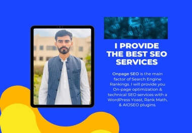 I will do SEO on page optimization and technical onpage of wordpress